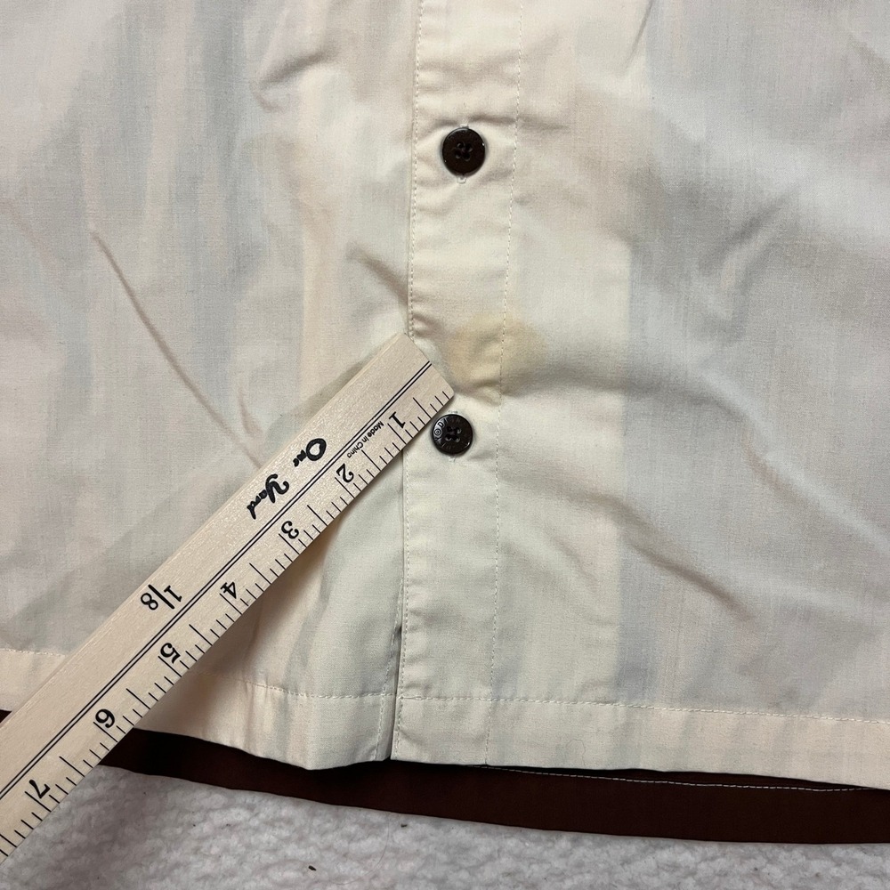 Disney Button‎ Down Mens XXL Brown Grumpys Tavern Bowling Shirt Short Sleeve - Picture 7 of 15